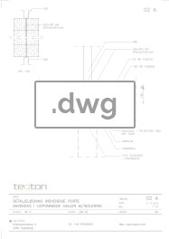 Indvendige porte, opvarmede haller med isolering dwg-fil