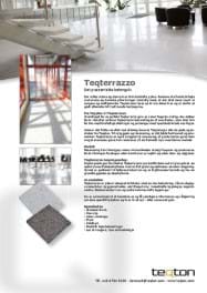 Produktblad for Teqterrazzo